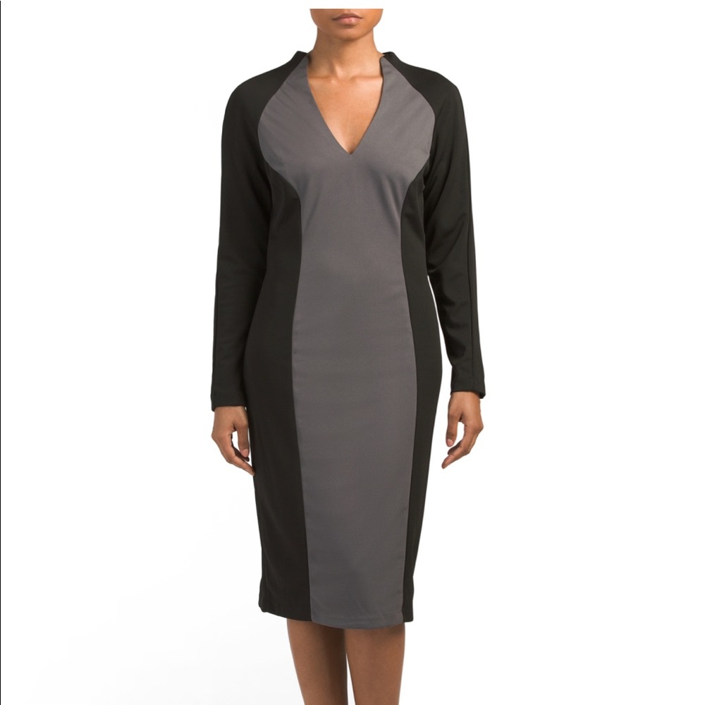Color block sheath midi dress by Alexia Admor. NWT